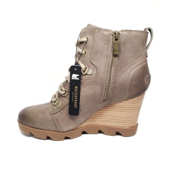 Sorel Joan Uptown Leather Wedge Boots Womens 9.5 - Picture 3 of 8